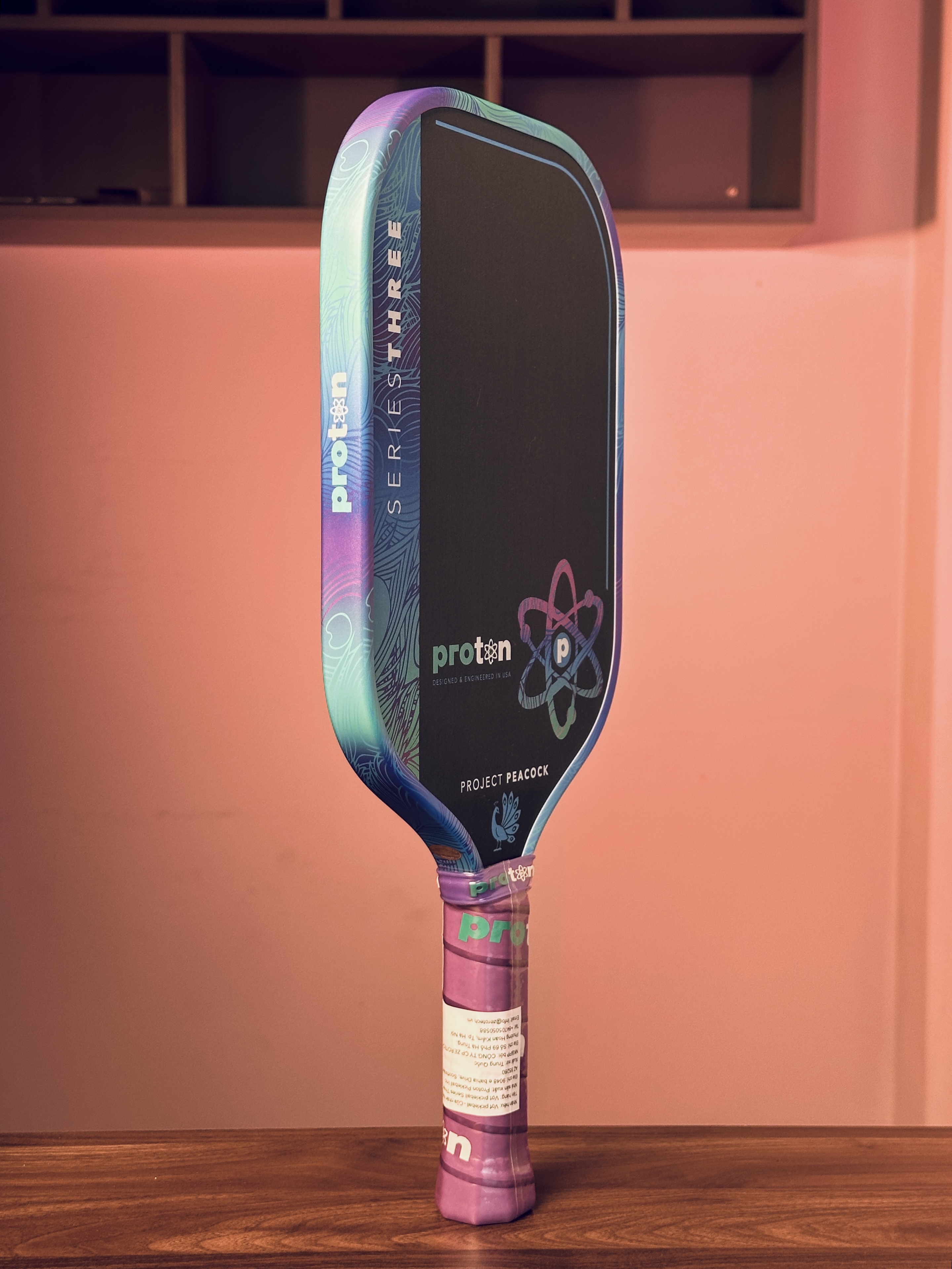 Vợt Pickleball Proton Series 3 - Project Peacock Chính Hãng - Ổn Định - Bền Nhẹ - Tối Ưu Lối Đánh - Bám Bóng Tốt